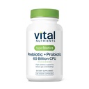 Hyperbiotics Vital Foodsents Prebiotic and Probiotic for Women and Men | 60 מיליארד CFU | Pre and Probiotics Supports Digestive Health, Constipation, Diarrhea, Gas & Bloating | 60 קפסולות טבעוניות