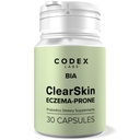 Codex Labs BIA Eczema Probiotic - 30 קפסולות | Synbiotic for Eczema-Prone Skin with Clinically Probiotics & Prebiotic Blueberry | Gut-Skin Barrier & Immune Support