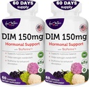 Women's DIM Complex 150 מ"ג - Bioperine Estrogen Balancing Pills for Menopause & Hot Flashes Relief Support Hormonal Acne Powerful Supplement - 60 קפסולות - מיוצר בארה"ב