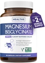 Absorption Magnesium Bisglycinate כמוסות - קלינית בתוקף Buffered ו Chelated Magnesium תוסף - 1 Daily Vegan קפסולה עם Phentle 200 מ"ג המשרת (2 חודש אספקה)