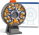 Odaro גדול גלולות Dispenser, מארגנת גלולות שבועיות 7 יום Am Pm / 14 יום גלולות Box, Daily Medicine Pill מארגנת עם Wall-הרed או עומד בשימוש עבור ויטמין, תרופה - אפור - אפור