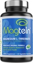 Magtein - Magnesium L-Threonate תוסף, Memory, Focus, Sleep & Brain Health Formula for Men & Women, Support for Adults, Clinically Researched - 60 קפסולות Veg