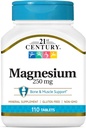 21 המאה Magnesium 250 מ"ג טבליות, 110 Count