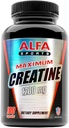 ALFA VITAMINS מקסימום Creatine Monohydrate 1200 Mg 100 קפסולות שרירים - צמיחה שרירים - פוסט עבודה התאוששות. ההשפעות של Lactic Acid
