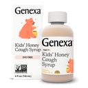 דבש אורגני של Genexa Kids Cough Syrup, Dye Free, 0% תוספת מלאכותית, ילדים Cough Remedy לילדים 2-11, Soothing Natural Honey Flavor, Gluten Free, & Non-GMO 4 fl oz oz oz oz