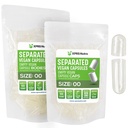 XPRS Nutra Vegan Size 00 בנפרד קפסולות - 100 Count Clear Premium ריקה קפסולות נפרדות ב Bags - 00 Pills ריקה עבור תוסף DIY