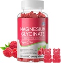 Magnesium Glycinate Gummies 700 מ"ג, Sugar Free Magnesium Glycinate, Magnesium Complex Potassium תוסף עם Potassium, ויטמיןD, B6 לתמיכה ושינה עבור מבוגרים - 60 חניכיים