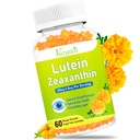 ויטמין עיניים Lutein & Zeaxanthin Gummies, סוכר חינם העין תוספי מזון עם Bilberry, Astaxanthin - תמיכה אור כחול, פונקציות חזותיות ובריאות Macular - מנגו פלמור, 60 הרוזן