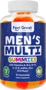 להרגיש ויטמין גדול Co. Men's Multivitamin חניכיים, ארוז עם ויטמין A, B-6, B-12, ביוטין, C, D3, E, Iodine, Folic Acid, Zinc. מיוצר בארה"ב. 45 יום אספקה