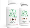 Wellgenix Purvana שיער, עור, וציפורני ויטמין Softgels עבור Absorption גבוהה - כוח כפול 2,500mcg Biotin, VIT A & B (90 Count) 2 Pack