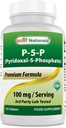 Best Naturals P5P ויטמין B6 (Pyridoxal 5 Phosphate) 100 מ"ג / משרת - 120 טבליות - טופס פעיל של ויטמין B6.
