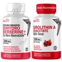 תוספי התזונה של Nature's Fusion Dihydroberine (60 קפסולות) & Urolithin A Diacetate 500 מ"ג אנרגיה תוסף Booster