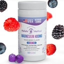 Magnesium Citrate Gummies - Sugar-Free, טבעוני ו- non-GMO לשינה טובה יותר ורגיעה - No Sugar אלכוהול - תוספת מגנזיום למבוגרים, בני נוער וילדים - מעורב ברי - 240 צ'אדות