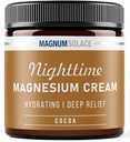מגנזיום קרם - Nighttime Magnesium Lotion - החל מ Legs, Buttocks, Arms or Chest - Topical Magnesium Chloride - ארה"ב Made and Safe for Kids (Cocoa)