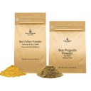 אבקה של אבקת הדבורים ו- Bee Propolis אבקת Bundle, 1 lb כל אחד, No Fillers, מעבדה מאומתת