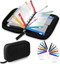 Sea-Proof Pill Pouch Set, מארגנת שבועי 2 פעמים ביום, אחסון חינם-Leaf עם Color-coded Medicine Pouches, Reusable Travel Medicine מארגנת, Zippered