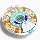 משודרגת גלולה אוטומטית Dispenser עבור Elderly עם אזעקה: Smart Pill Dispenser Machine עם 28-Slot, Mix-Proof Tech & XL LCD, שיפור יכולת ניהול תרופות יומיות