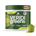 Veridi Greens for Men 40+ | Daily Superfood Greens אבקת Prostate Health, הורמון ואנרגיה תמיכה | Premium USA Band with Spirulina, Saw Palmetto, Zinc & Enmes