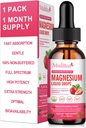 Magnesium Glycinate נוזל, High Potency Magnesium Glycinate, Citrate, Sugar Free Vegan non-GMO תוסף מקדם Nerv, Relaxation,Sleep תמיכה *