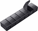 תוספת גדולה גלולות מארגנת שבועי, KAPENS Daily Pill Case Box Large Capacityהשוואות, 7 ימים גלולות המכילות עבור תרופות תוספי שמן דגים, שחור שחור