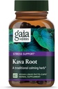 גאיה הרבס Kava שורש, קפסולות נוזליות טבעוניות, 60 הרוזן - תומך איזון רגשי, Calm & מרגיע, מבטיח בטיחות 75 מ"ג Active Kavalactones