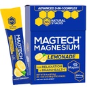 MagTech Magnesium Drink - Sugar Free Lemonade - 3 טפסים של Magnesium: Magtein L-Threonate, Glycinate & Turate - 200mg Chelated Magnesium Complex - תמיכה מרגיעה ובריאות המוח - 20 משרתים