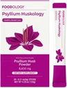 FOODOLOGY Psyllium Huskology (20 Sticks, 10 ימים) - Herbal Psyllium Husk תוסף עבור הקלה ב- Constipation, Gut Health. סיבים תזונתיים המבוססים על צמחים, כוח מקסימלי 7200 מ"ג.