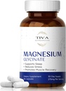 Magnesium Glycinate - Gentle & Highly Absorbable Magnesium for Sleep, השרירים להירגע ובריאות הלב | Chelated Magnesium Complex for Energy & Bone Support