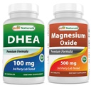 הטבע הטוב ביותר DHEA 100 מ"ג ומגנזיום Oxide 500 מ"ג