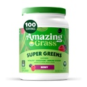 Grass Greens מדהים בלגן Superfood: Super Greens אבקת עם Spirulina, Chlorella, Beet Root אבקה, Enzyive Enzymes, Prebiotics & Probiotics, ברי, 100 משרתים (Packaging May Vary)