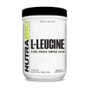 NutraBio 100% Pure L-Leucine - Muscle Recovery and Support - Naturally Fermented Free Form Amino Acid - Vegan, Non-GMO, Gluten Free - (500 Grams)