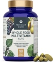 Abndant Earth Whole Food Multivitamin for Women Daily Multi ויטמינים להורדה לגברים Mens Multivitamins + B Complex, Probiotic Multi Enzyme, אומגה עבור אנרגיה אורגנית Mood Digest 90ct-4pkkk