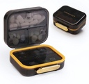 Bexeen Medicine Pill Productionser Travel Pill Container Small Pill Box for Purse Mini Pill Case Portable Violet Holder Enterpriseer Compact Travel Size Hospital Pocket Pharmacy