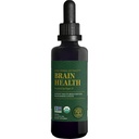 Global Healing Center Brain Health - USDA Organic Brain Supplements for Memory & Focus - Nootropics תוסף ל- Combat Mental Fog, Advanced Focus Factor for Adults Extra Power - 2 Fl Oz