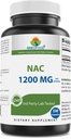 Brieofood NAC תוסף N-Acetyl Cysteine 1200 מ"ג לכל מנה 250 קפסולות - Immune Support Supplement