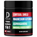 9in1 Cortisol Shield - Magnesium Glycinate & Ashwagandha עם Rhodiola, Phosphatidylserine, פרח תשוקה, L-theanine, Apigenin, Licorice, Magnolia - מנוחה ו Mood Balance - 60 Count
