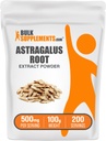 BulkSupplements.com Astragalus לחלץ אבקה - Astragalus Rootאבק, Herbal Supplement - טבעוני וגלוטן חינם, 500 מ"ג לשרת, 100g (3.5 oz) (Pack of 1)