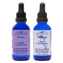 Edon Ionic מינרלים נוזלי Silica & Zinc טיפות, 2 Fl Oz, Immune Health, Skin Care, All-Natural Ingredients, No artificial Colors or Preservatives