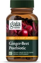 גאיה הרבס ג'ינג'ר-Beet Postbiotic - תוספת לתמיכה ב- Gut & Heart Health Support - Made with Organic Fermented Beets & הג'ינג'ר - Free from Milk, Soy & Gluten - 60 קפסולות טבעוניות (30 משרתים)