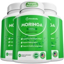 רוזבלה מורינגה קפסולות - אבקת Moringa טהורה, אנרגיה, עור, Immune & Gut Health Superfood, עשיר באנטיoxidants, ויטמינים חיוניים ו Amino Acids, Natural Superfood תוסף - הרוזן 180