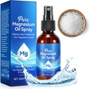 Magnesium Oil Spray, שמן מגנזיום טהור לרגליים,100% טבעי אורגני Magnesium Spray Glass בקבוק, Easy to Absorb & Use, Topical Magnesium Spray (2 Fl Oz, Pack of 1)