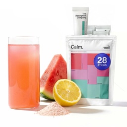 Calm Drink Mix - מרגיע סיוע עם מגנזיום, Ashwagandha, L-theanine, & ויטמין D - תומך תקנה Cortisol ו Mood עבור גברים ונשים - Watermelon Lemonadeor 28 מקלות
