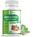 Multivitamin for Women 50 and Over, Whole Food Multivitamins מינרלים אורגניים לחלץ 50+ Multivitamin לתמיכה באנרגיה, שיער נושך, עור, ריחות בריאות, 60 קפסולות