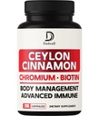 13in1 Ceylon Cinnamon קפסולות - 200 קפסולות עם Chromium Picolinate, Biotin, Grape Seed, Elderberry & More