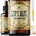 Lion's Mane Extract 4 oz נוזל - טבעי Mushroom תוסף Tincture עבור המוח, זיכרון, בהירות נפשית וריכוז - Immune Support - High Potency Formula - 90-Day Supply