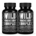 מזון פרוע Magnesium מורכב תוספת עם 7X טפסים | High Absorption, Full Spectrum, Easy Digestion | 500 מ"ג Glycinate, Bisglycinate, Malate, Orotate, Citrate, Taurate | 90 קפסולה (Pack of 2) Glycinate, Bisglycinate, Orotate, Citrate, Taurate; 90 קפסולה