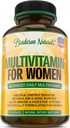 תוספת של נשים Multivitamin ויטמין A C D E & ויטמין B Complex Immune & Women Support + Antioxidant & Natural Energyzers Non-GMO, Gluten Free, המיוצר בארה"ב, 60 Caps