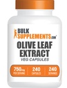 BulkSupplements.com אוליבשיל קפסולות - תוספת של עלת עלב, קפסולות אוליב - תמיכה בשומן, Gluten Free, 1 קפסולה לשרת, 240 קפסולות Veg (Pack of 1)