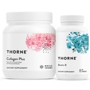 THORNE - Collagen Plus ו- Biotin 8 Bundle עבור עור רדיאנט, שיער וציפורים - 30 משרתים