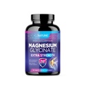 Magnesium Glycinate 250mg - High Absorption Chelated Magnesium תוסף - 100% מגנזיום טהור Glycinate - מתח, שינה, לב ותמיכה בריאות השרירים - non-GMO, טבעוני, Gluten-Free (120 טבליות)